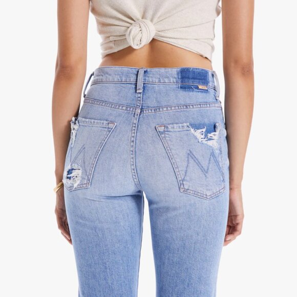 Mother Superior High-Waisted Hiker Hover Light Wash Women's Size 28 - Picture 2 of 9